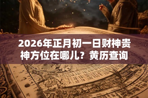 2026年正月初一日财神贵神方位在哪儿？黄历查询