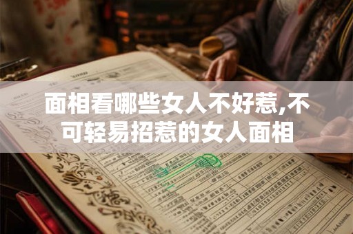 面相看哪些女人不好惹,不可轻易招惹的女人面相