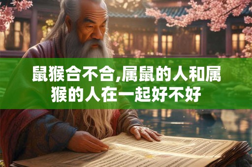 鼠猴合不合,属鼠的人和属猴的人在一起好不好 鼠猴合不合,属鼠的人和属猴的人在一起好不好