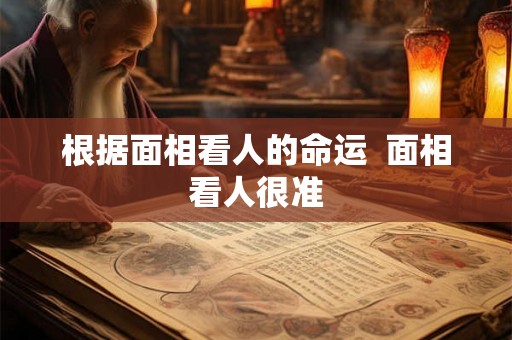 根据面相看人的命运  面相看人很准