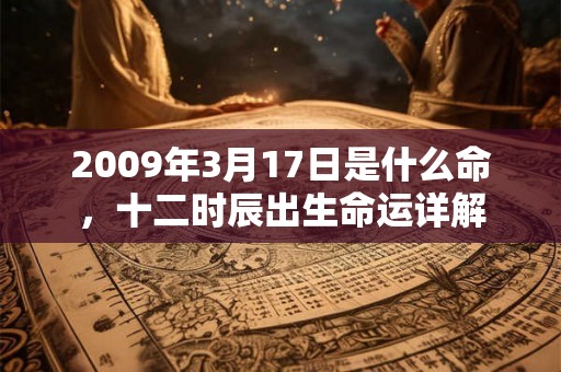 2009年3月17日是什么命，十二时辰出生命运详解