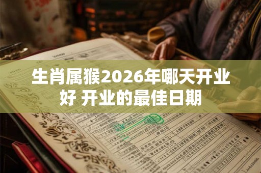 生肖属猴2026年哪天开业好 开业的最佳日期