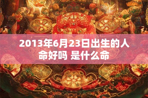 2013年6月23日出生的人命好吗 是什么命 2013年6月23日出生的人命好吗 是什么命