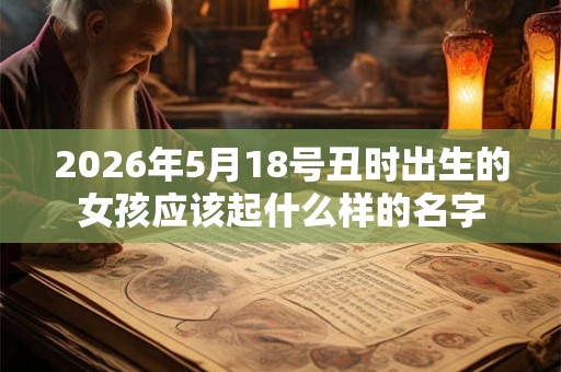 2026年5月18号丑时出生的女孩应该起什么样的名字