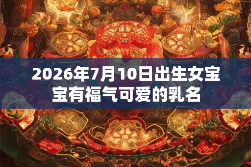 2026年7月10日出生女宝宝有福气可爱的乳名