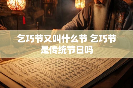 乞巧节又叫什么节 乞巧节是传统节日吗