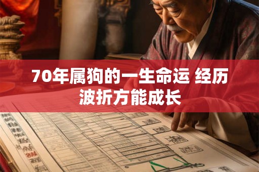 70年属狗的一生命运 经历波折方能成长 70年属狗的一生命运 经历波折方能成长
