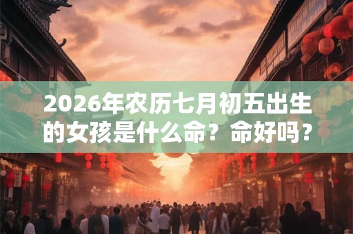 2026年农历七月初五出生的女孩是什么命？命好吗？