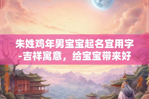 朱姓鸡年男宝宝起名宜用字-吉祥寓意，给宝宝带来好运