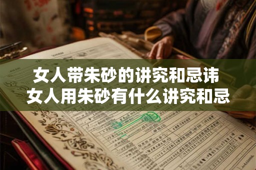 女人带朱砂的讲究和忌讳 女人用朱砂有什么讲究和忌讳