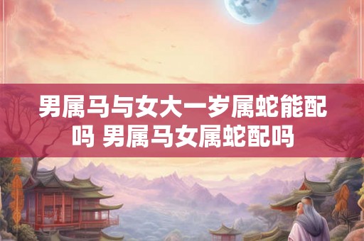 男属马与女大一岁属蛇能配吗 男属马女属蛇配吗
