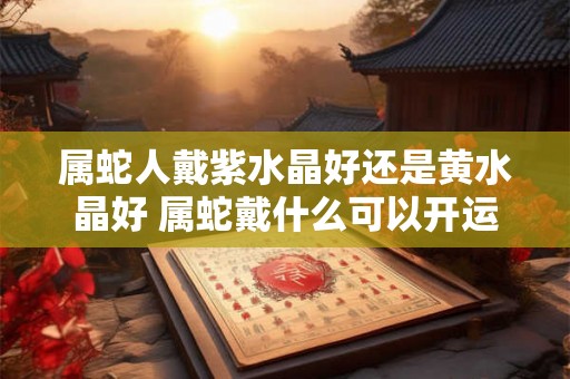属蛇人戴紫水晶好还是黄水晶好 属蛇戴什么可以开运