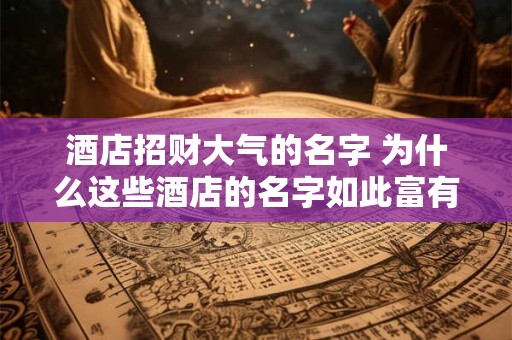 酒店招财大气的名字 为什么这些酒店的名字如此富有气势