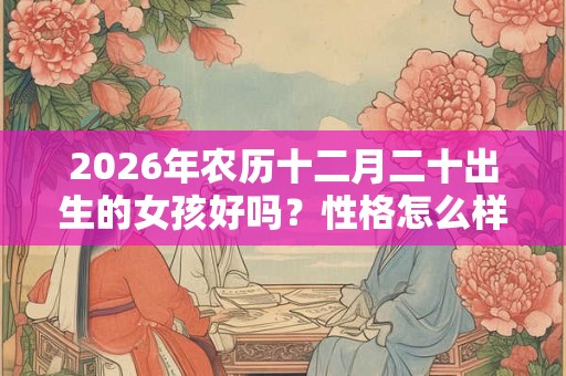 2026年农历十二月二十出生的女孩好吗？性格怎么样？
