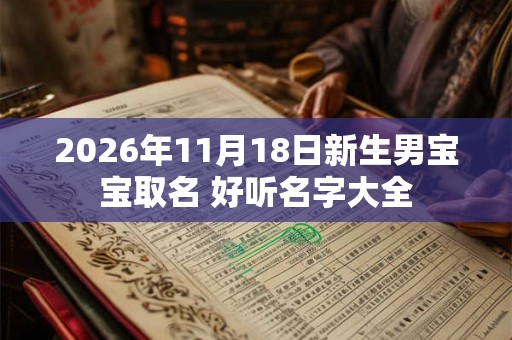 2026年11月18日新生男宝宝取名 好听名字大全