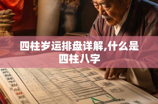 四柱岁运排盘详解,什么是四柱八字 四柱岁运排盘详解,什么是四柱八字