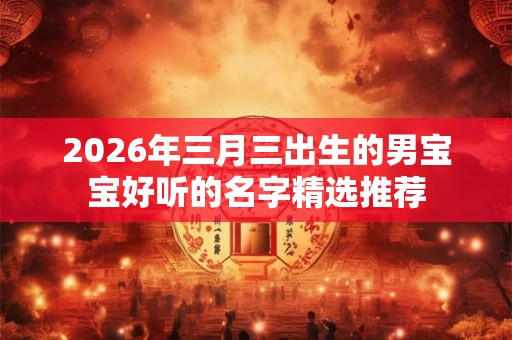 2026年三月三出生的男宝宝好听的名字精选推荐 2026年三月三出生的男宝宝好听的名字精选推荐