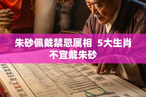 朱砂佩戴禁忌属相 5大生肖不宜戴朱砂 朱砂佩戴禁忌属相 5大生肖不宜戴朱砂
