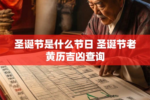圣诞节是什么节日 圣诞节老黄历吉凶查询