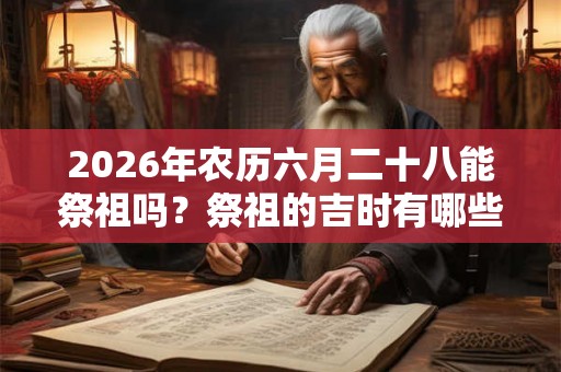2026年农历六月二十八能祭祖吗？祭祖的吉时有哪些？