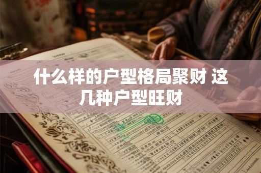 什么样的户型格局聚财 这几种户型旺财