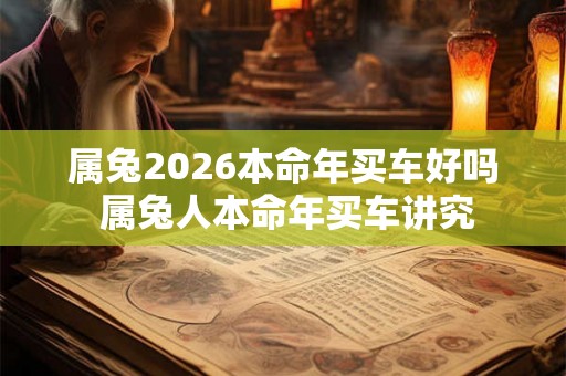 属兔2026本命年买车好吗 属兔人本命年买车讲究