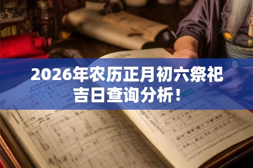 2026年农历正月初六祭祀吉日查询分析！