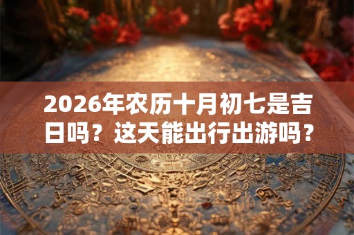 2026年农历十月初七是吉日吗？这天能出行出游吗？