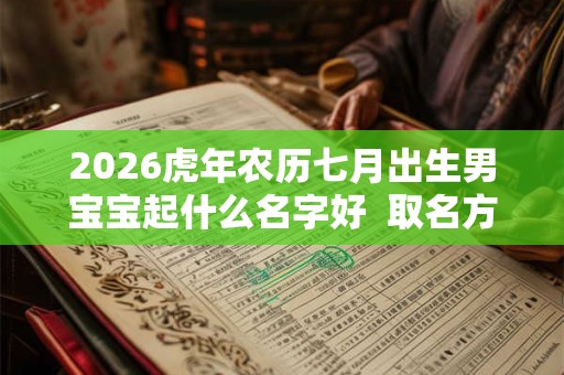 2026虎年农历七月出生男宝宝起什么名字好  取名方法推荐