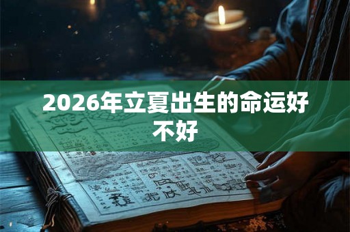 2026年立夏出生的命运好不好 2026年立夏出生的命运好不好