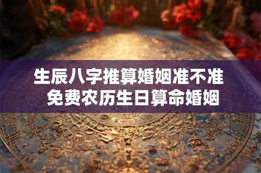 生辰八字推算婚姻准不准  免费农历生日算命婚姻