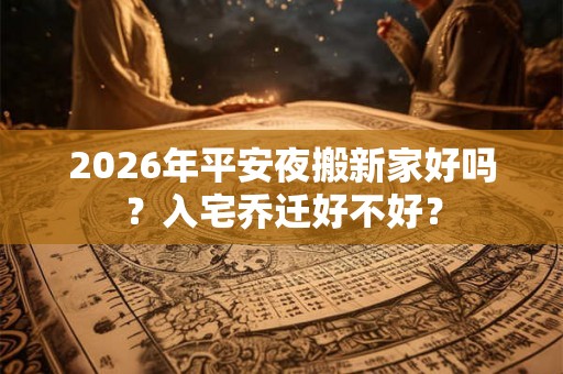 2026年平安夜搬新家好吗?入宅乔迁好不好? 2026年平安夜搬新家好吗?入宅乔迁好不好?