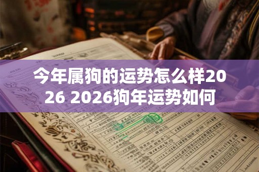 今年属狗的运势怎么样2026 2026狗年运势如何
