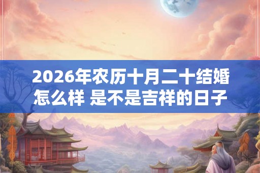 2026年农历十月二十结婚怎么样 是不是吉祥的日子
