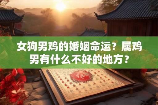 女狗男鸡的婚姻命运？属鸡男有什么不好的地方？