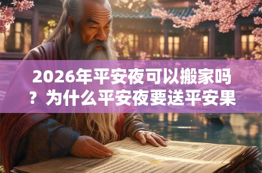 2026年平安夜可以搬家吗？为什么平安夜要送平安果？
