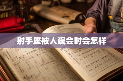 射手座被人误会时会怎样