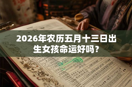 2026年农历五月十三日出生女孩命运好吗？