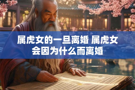 属虎女的一旦离婚 属虎女会因为什么而离婚