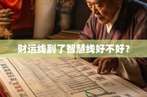 财运线到了智慧线好不好？