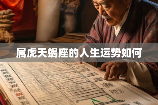 属虎天蝎座的人生运势如何