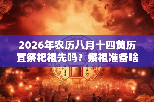 2026年农历八月十四黄历宜祭祀祖先吗？祭祖准备啥菜