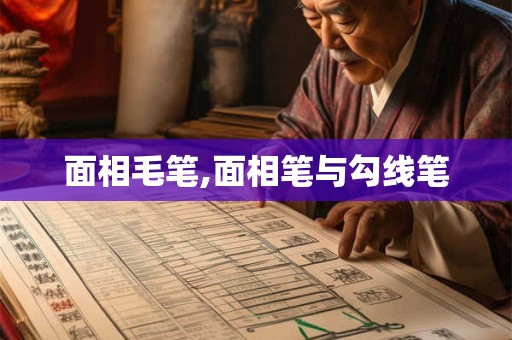 面相毛笔,面相笔与勾线笔