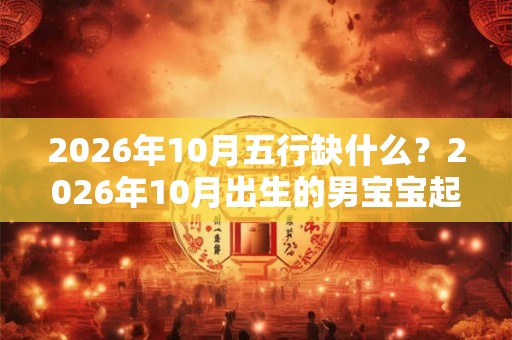 2026年10月五行缺什么？2026年10月出生的男宝宝起名大全