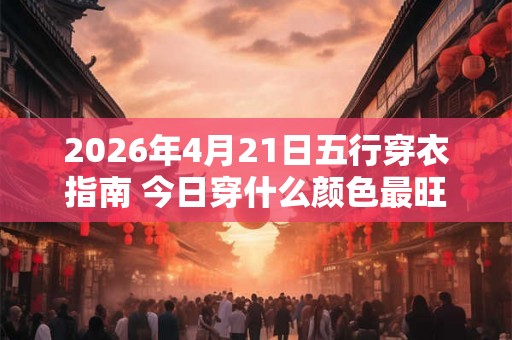 2026年4月21日五行穿衣指南 今日穿什么颜色最旺运