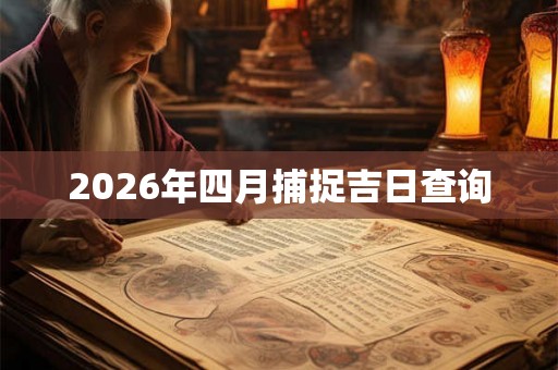 2026年四月捕捉吉日查询
