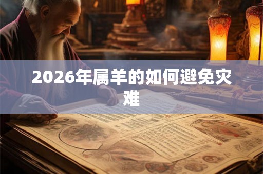 2026年属羊的如何避免灾难