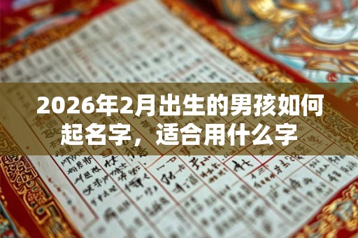2026年2月出生的男孩如何起名字,适合用什么字 2026年2月出生的男孩如何起名字,适合用什么字