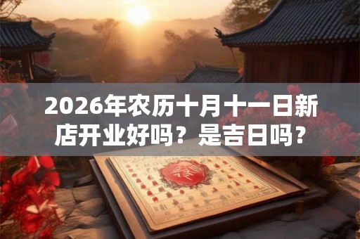 2026年农历十月十一日新店开业好吗？是吉日吗？