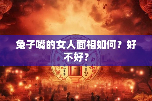 兔子嘴的女人面相如何？好不好？